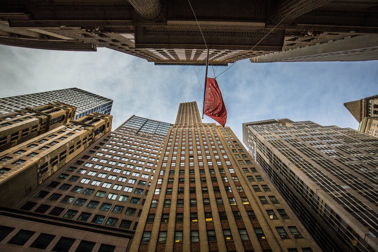 look up at high rise building