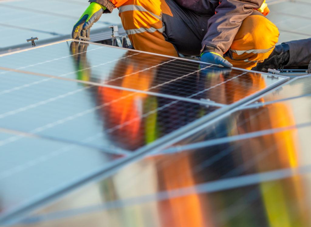 Solar panel installation