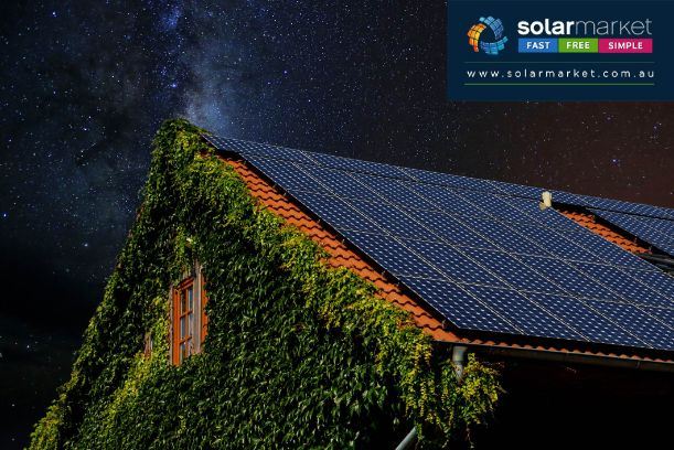 solar house night